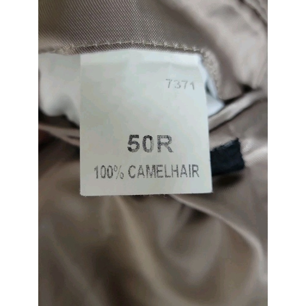JOS. A. BANK Brown Tan 100% Camel hair Wool flannel mens jacket blazer 50R EUC - Picture 8 of 11